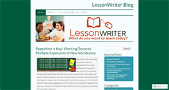 Desktop Screenshot of lessonwriterblog.com