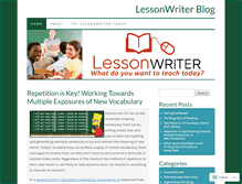 Tablet Screenshot of lessonwriterblog.com